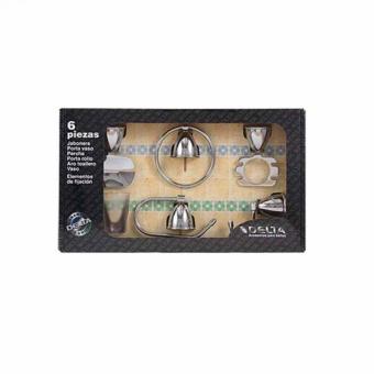 Kit acc. Delta CASANDRA 6 piezas cromado